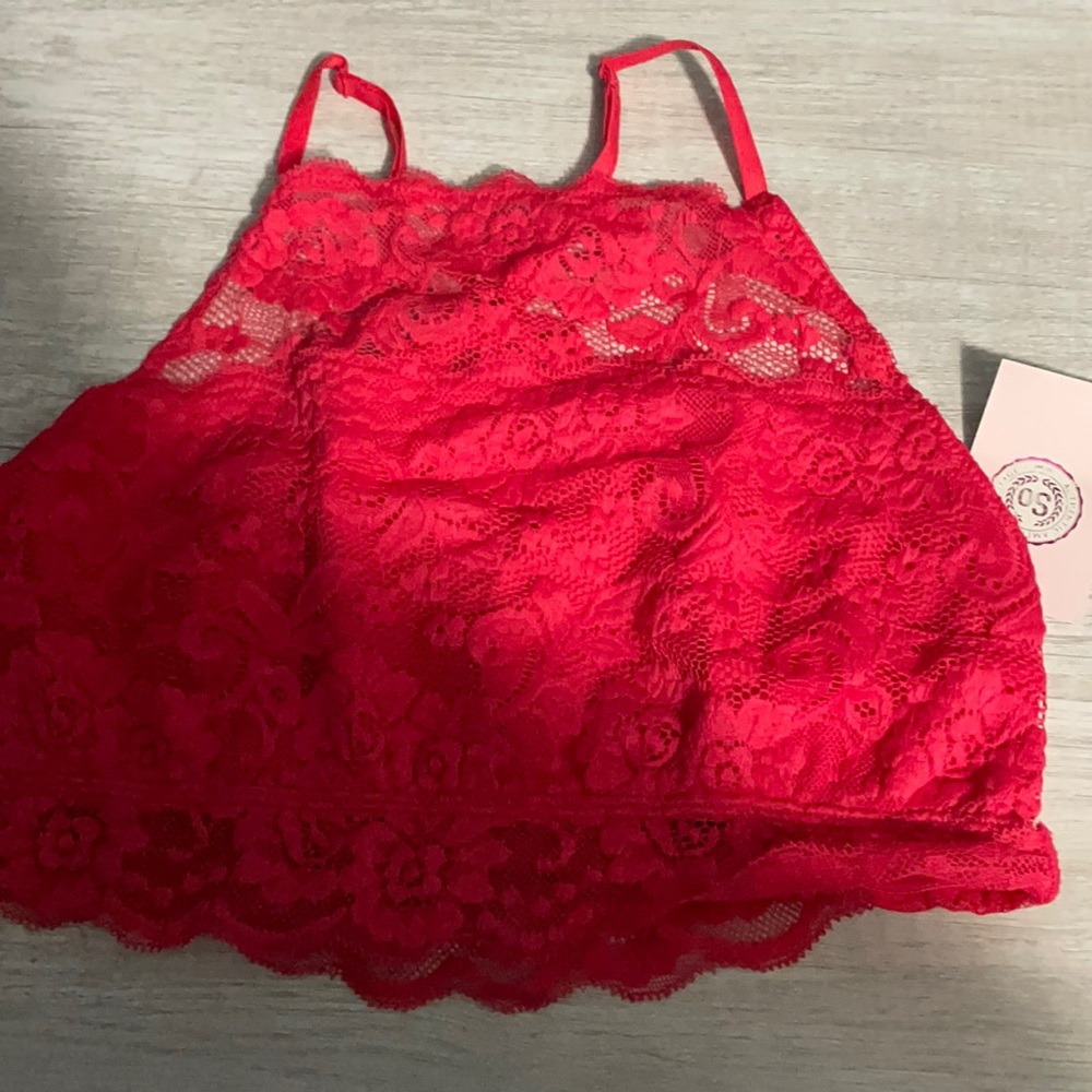 Large bralette in coral color, brand new